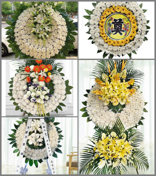 湖南永州祁阳县潘市镇盘古村花圈速递